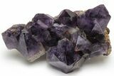 Deep Purple Amethyst Crystal Cluster With Huge Crystals #223342-1